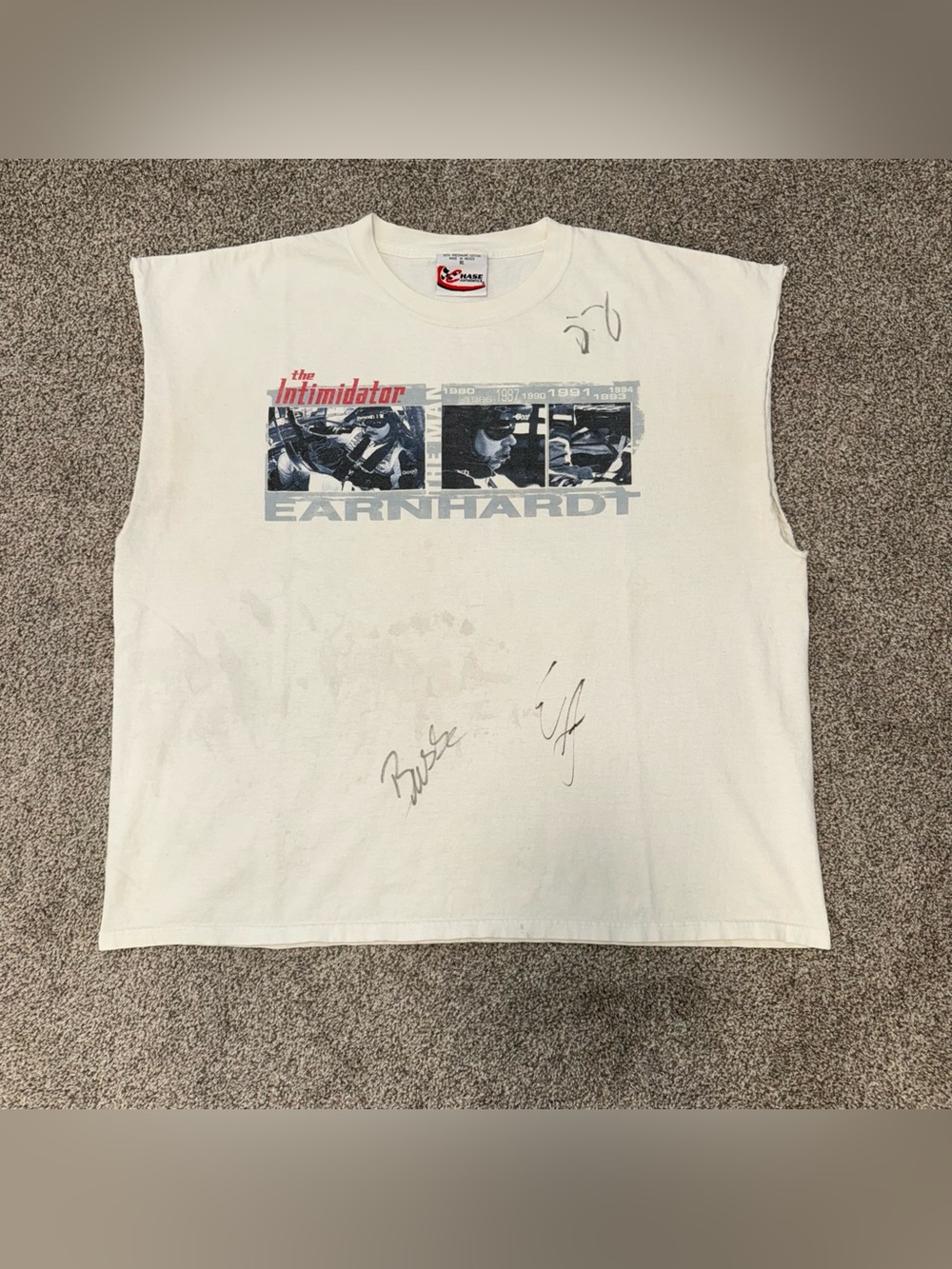 Dale Earnhardt The Intimidator Chase Authentics White Tee